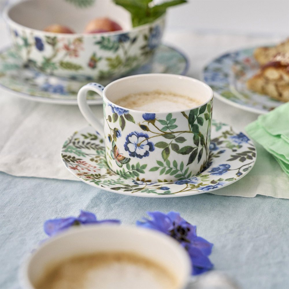 Designers Guild Porcelaine De Chine Teacup & Saucer, Set Of 2