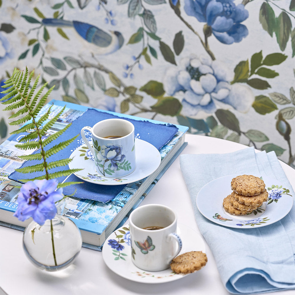 Designers Guild Porcelaine De Chine Espresso Cup & Saucer, Set Of 2