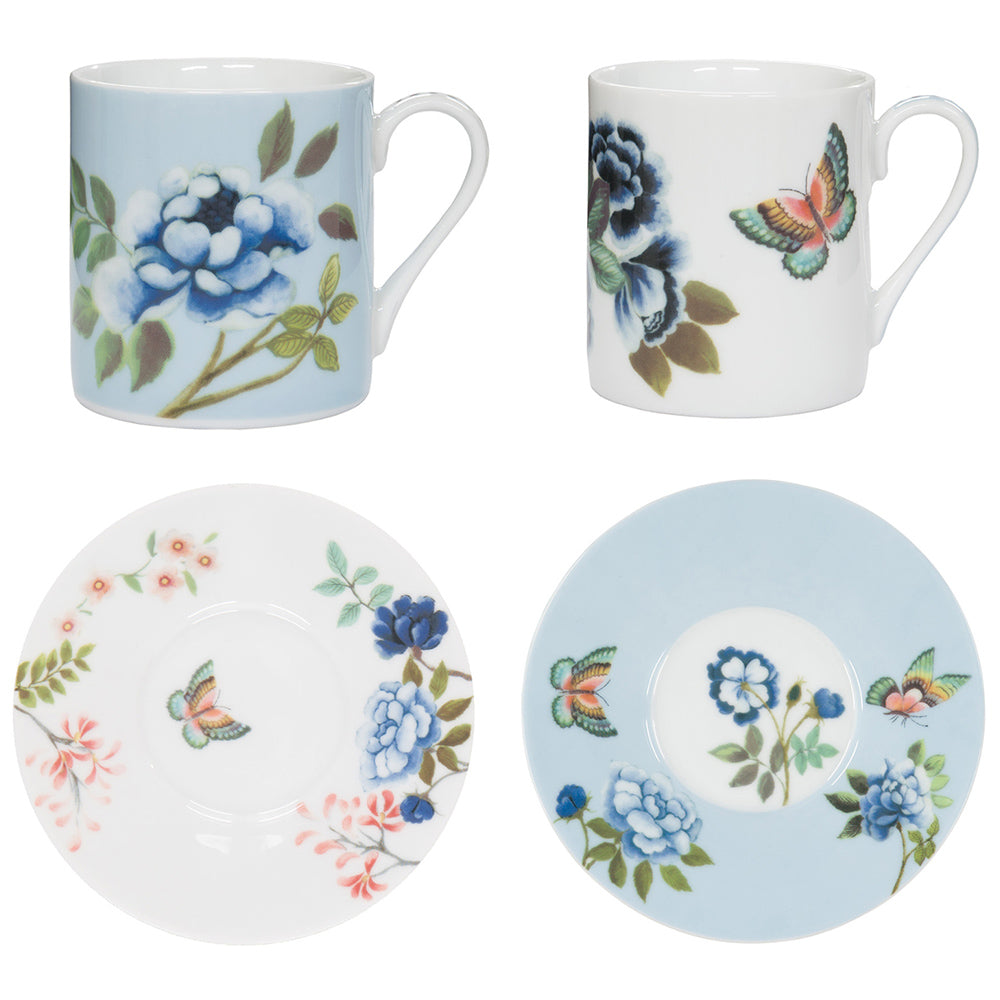 Designers Guild Porcelaine De Chine Espresso Cup & Saucer, Set Of 2