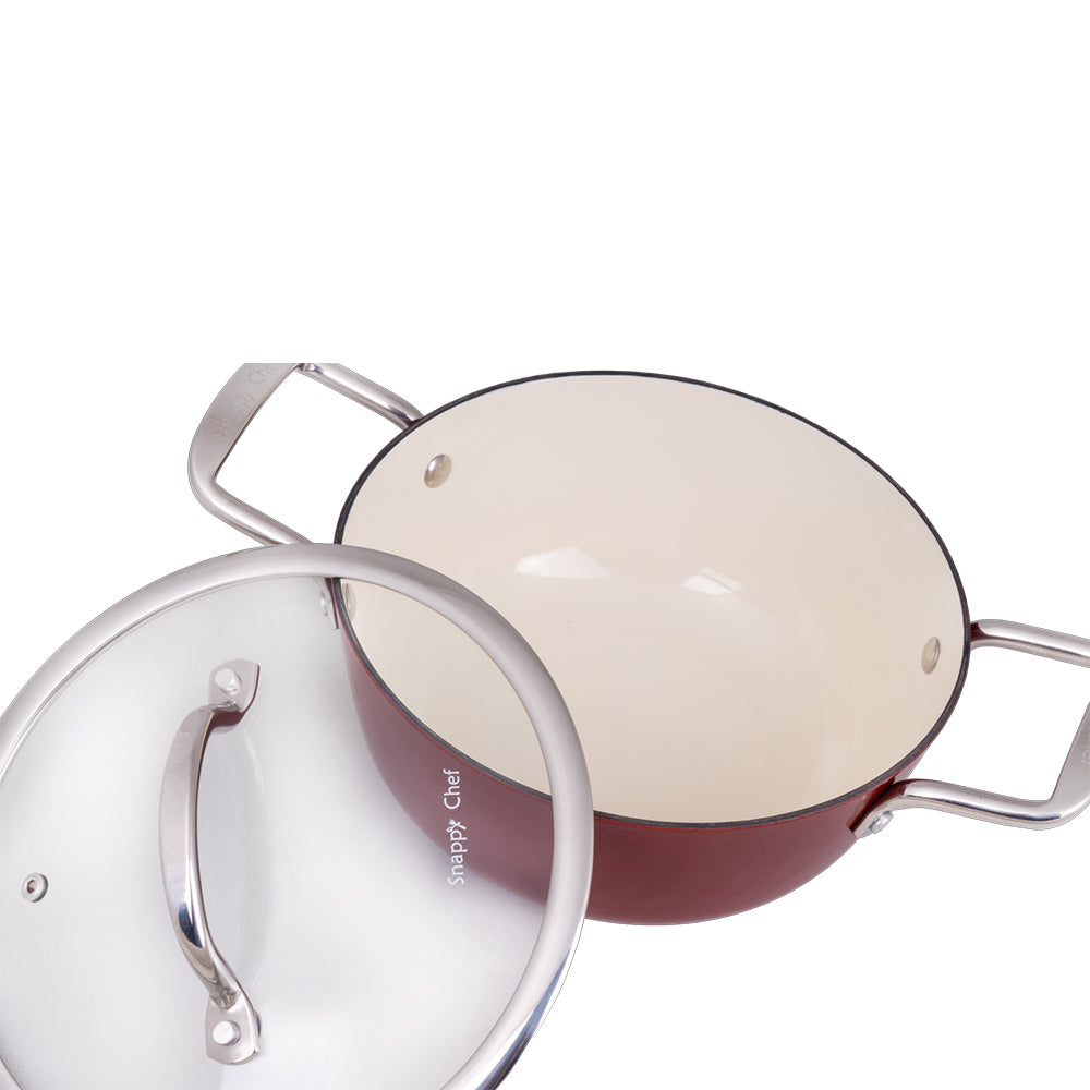 Snappy Chef Superlight Cast Iron Casserole
