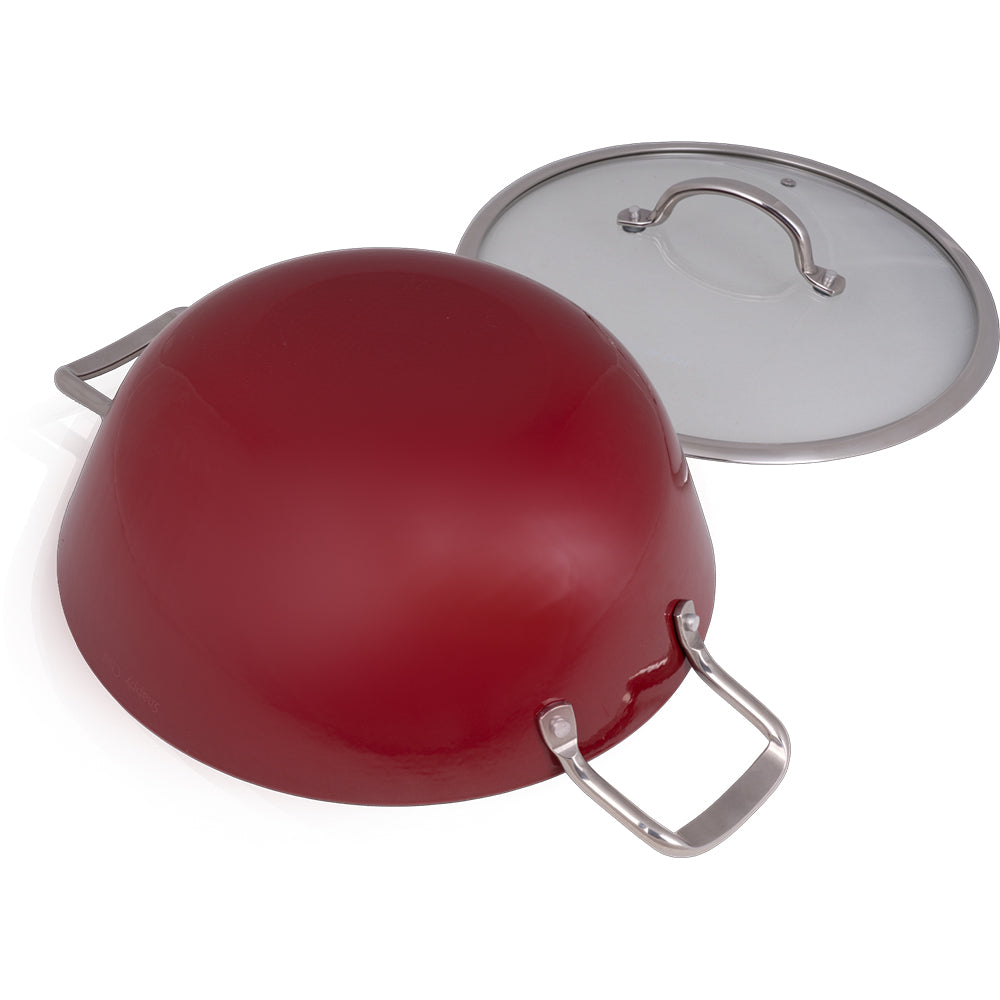 Snappy Chef Superlight Cast Iron Round Casserole, 30cm