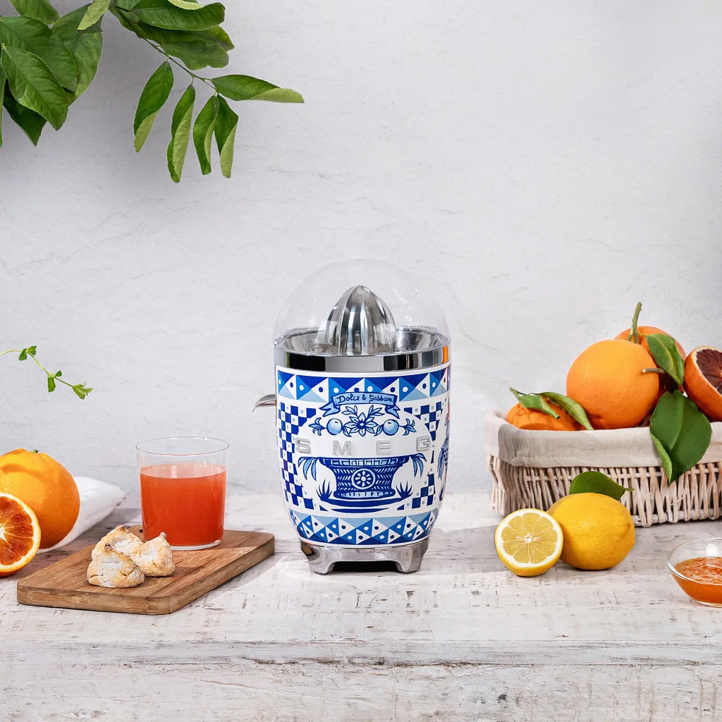 Smeg Blu Mediterraneo Dolce & Gabbana Electric Citrus Juicer