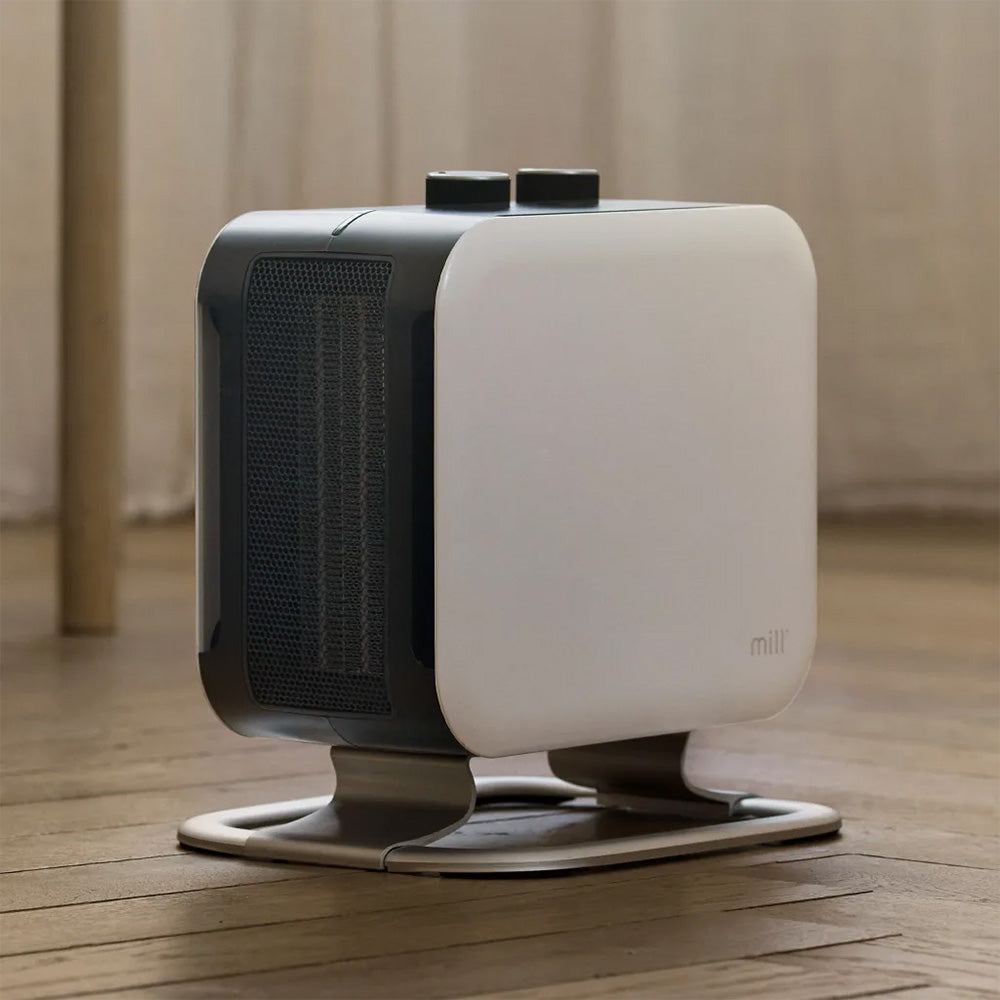 Mill White Compact PTC Fan Heater