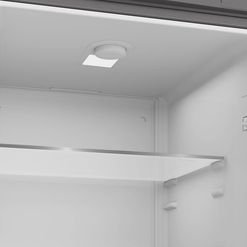 Defy 350L Satin Metallic Combi Refrigerator, DAC622