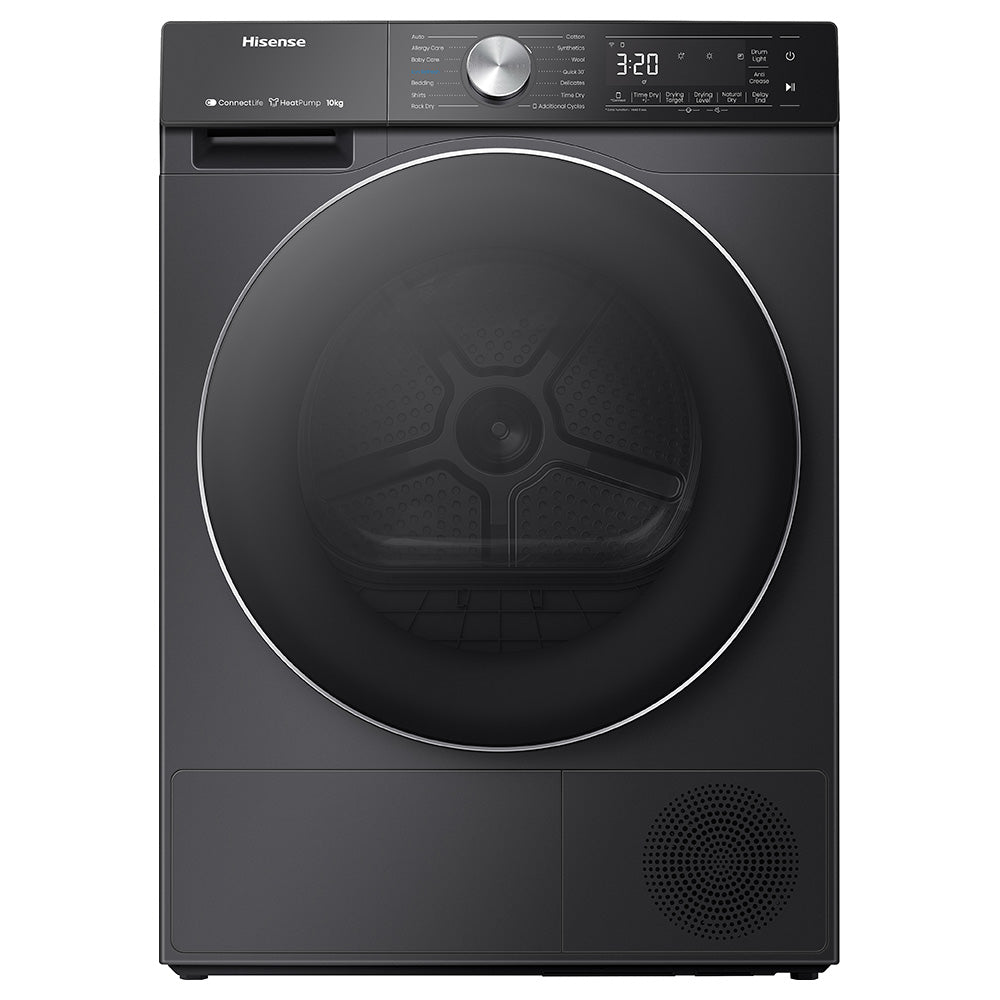 Hisense 10kg Black Smart Tumble Dryer, DH5S102BB