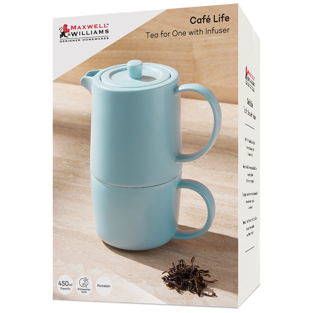 Maxwell & Williams Cafe Life Tea For One With Infuser, 450ml