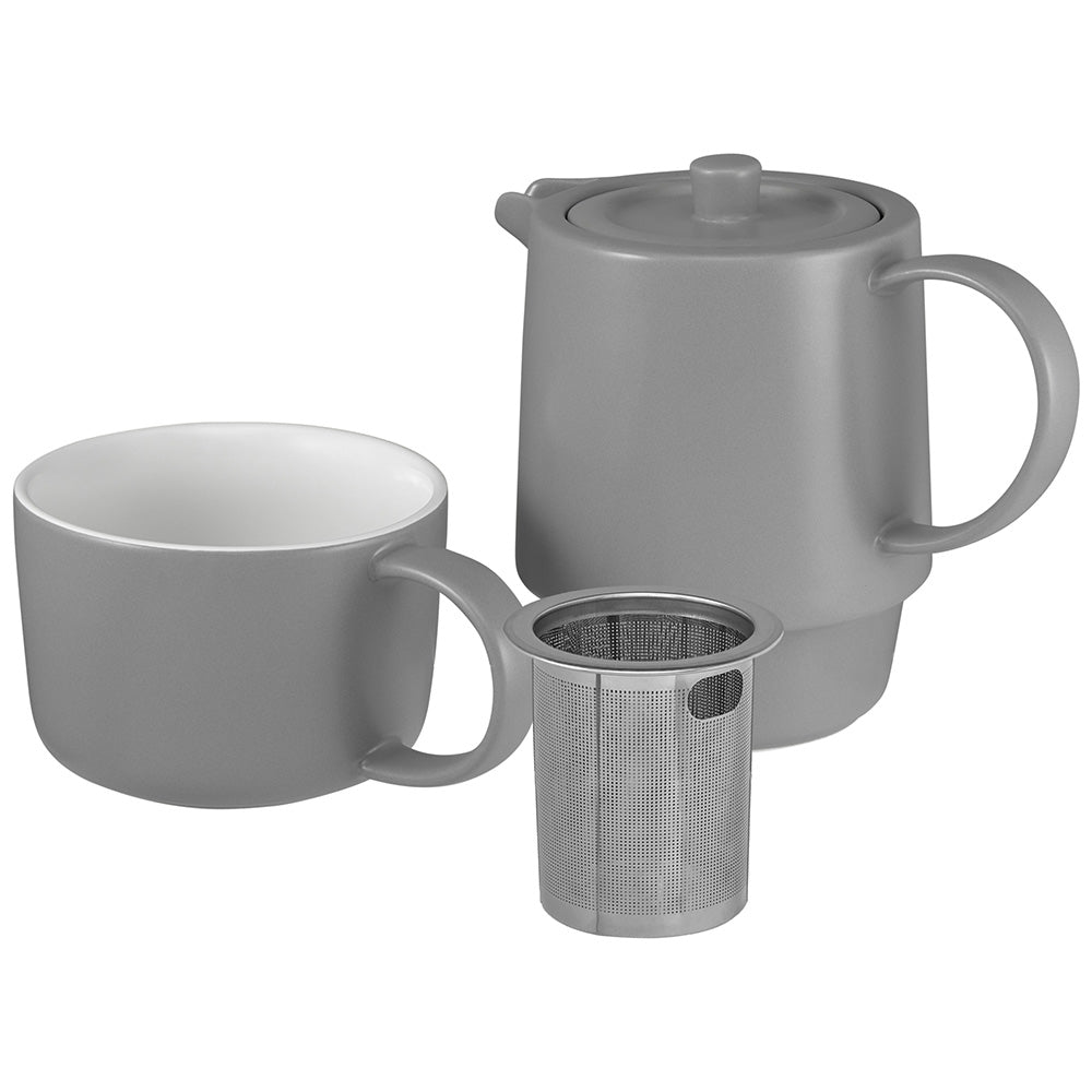 Maxwell & Williams Cafe Life Tea For One With Infuser, 450ml