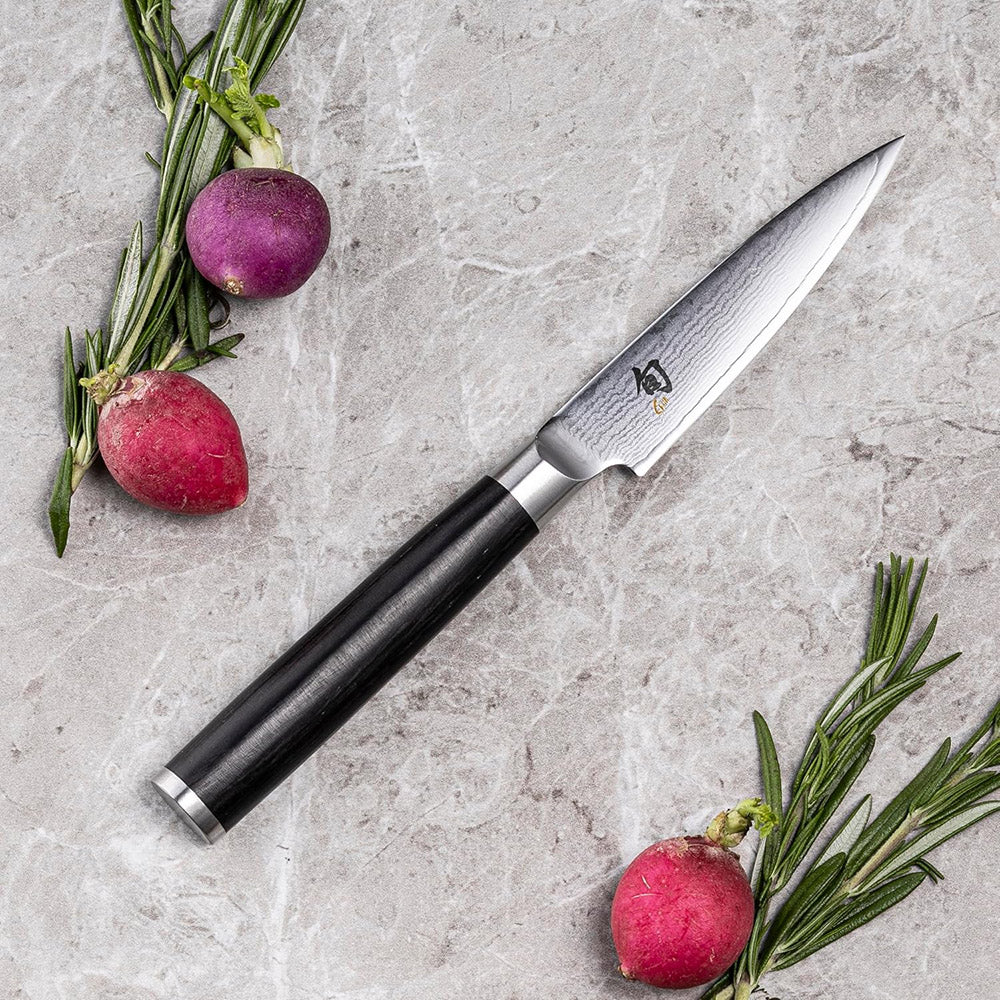 KAI Shun Classic Damascus Paring Knife, 9cm
