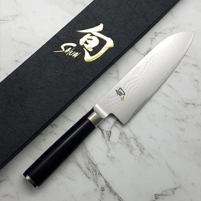 KAI Shun Classic Damascus Santoku Knife, 18cm