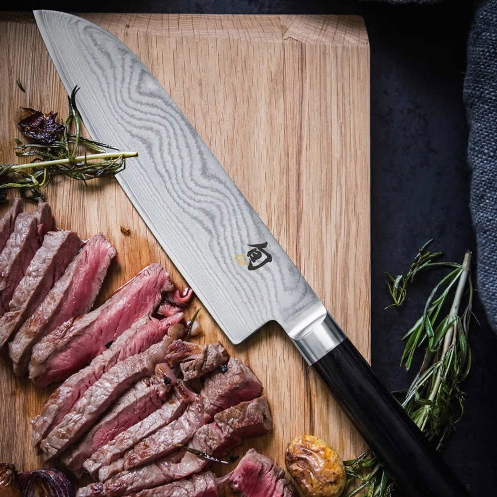 KAI Shun Classic Damascus Santoku Knife, 18cm