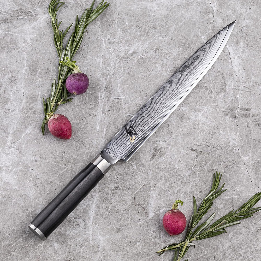 KAI Shun Classic Damascus Slicing Knife, 23cm