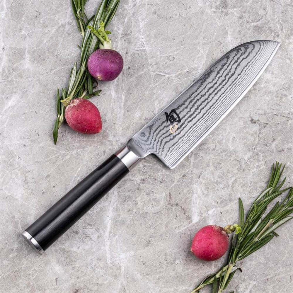 KAI Shun Classic Damascus Santoku Knife, 14cm