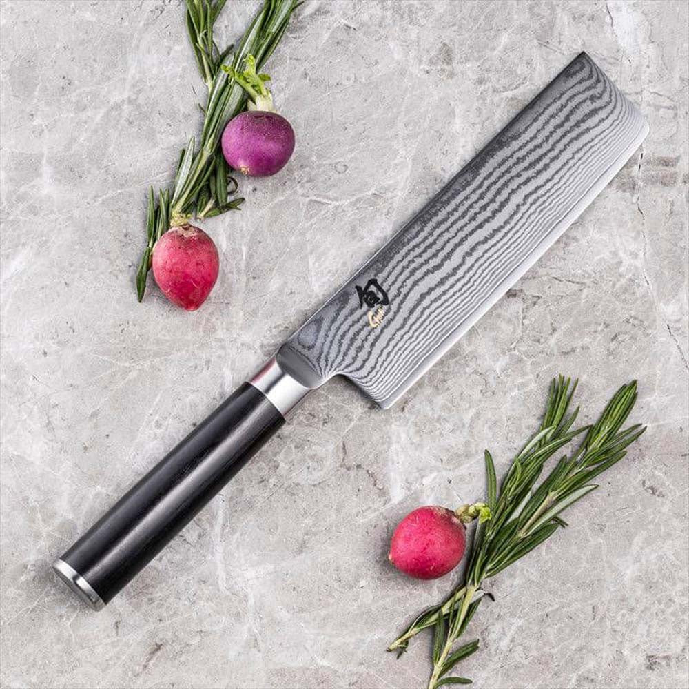 KAI Shun Classic Damascus Nakiri Cleaver, 16cm