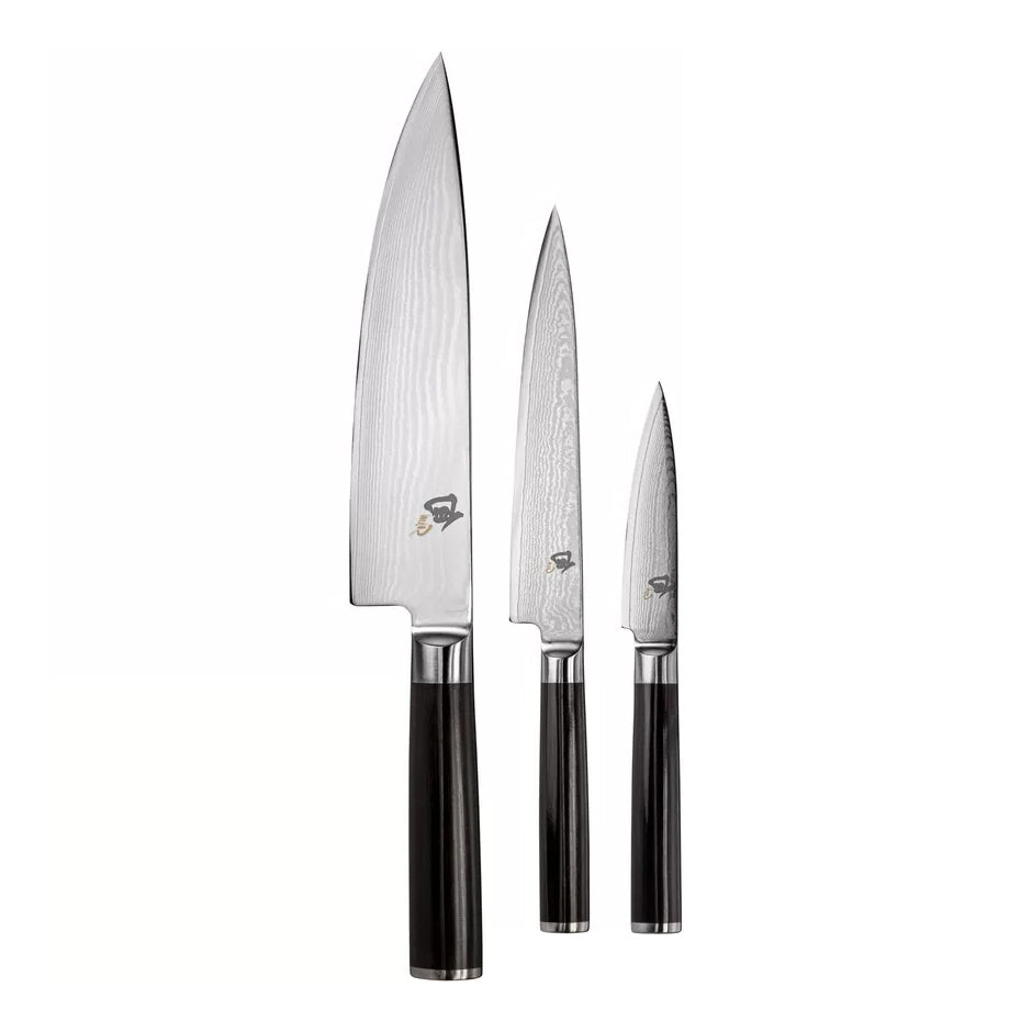 KAI Shun Classic Damascus Knife Set, 3-Piece