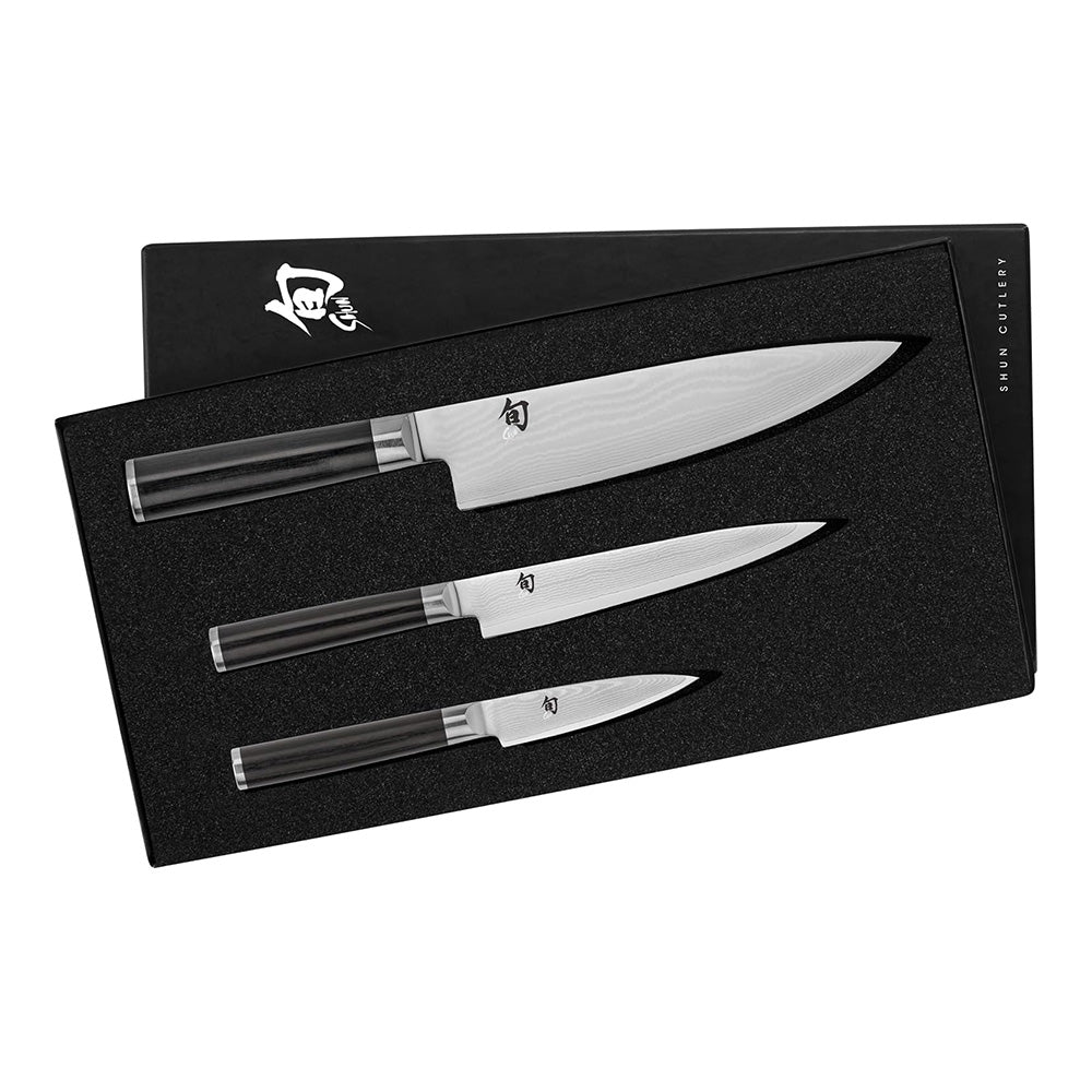 KAI Shun Classic Damascus Knife Set, 3-Piece