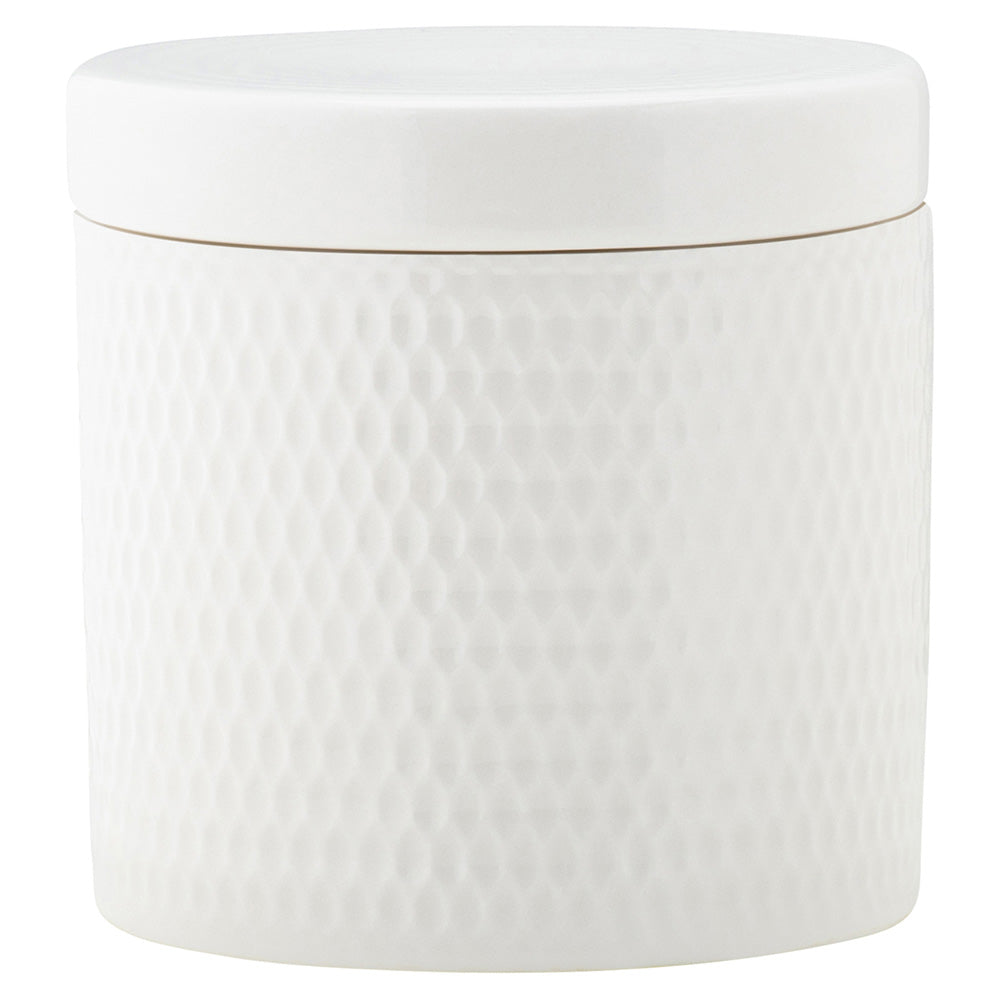 Eetrite White Basics Diamonds Set Of 3 Canisters, 600ml
