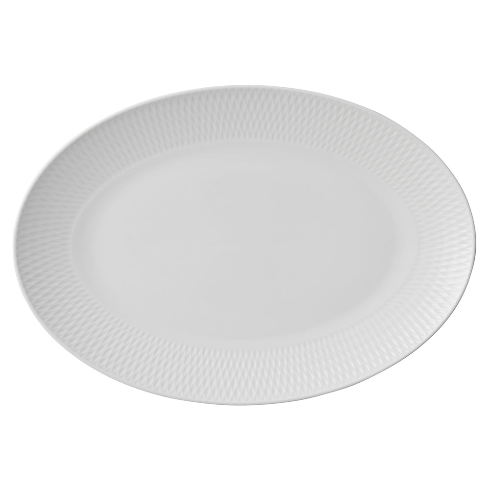 Maxwell & Williams White Basics Diamonds Oval Platter