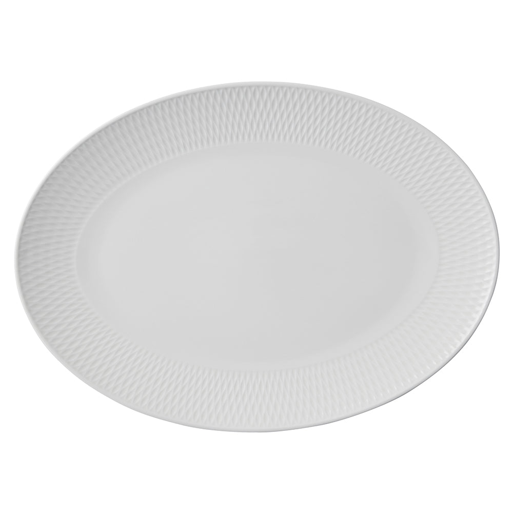 Maxwell & Williams White Basics Diamonds Oval Platter