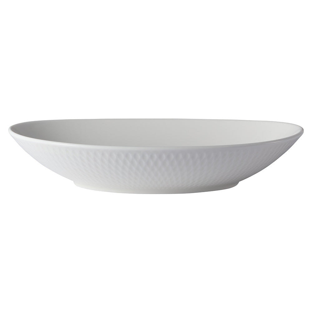 Maxwell & Williams White Basics Diamonds Oval Serving Bowl