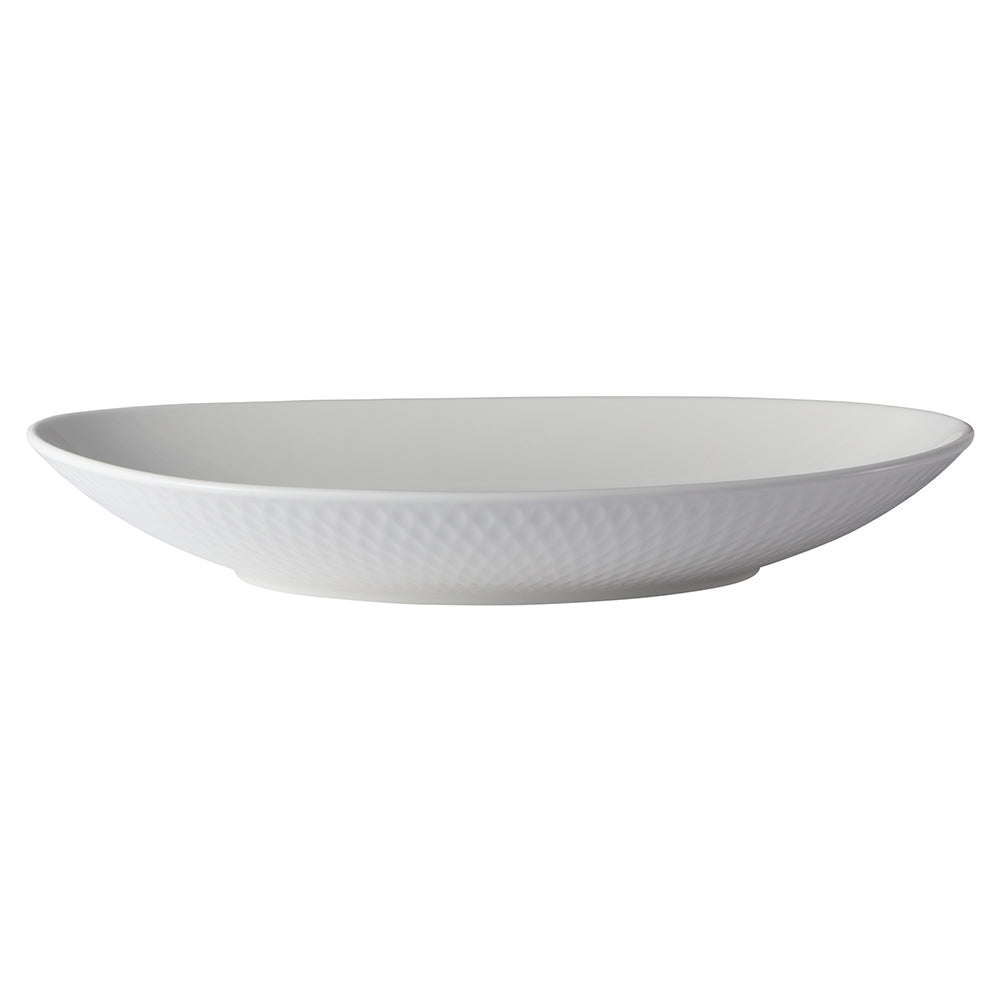 Maxwell & Williams White Basics Diamonds Oval Serving Bowl