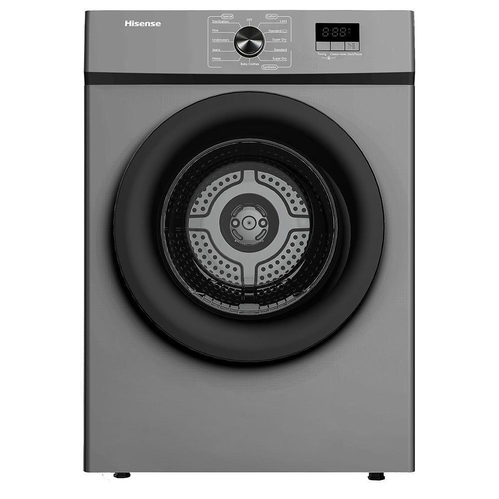 Hisense 8kg Titanium Grey Tumble Dryer, DV1W801UT