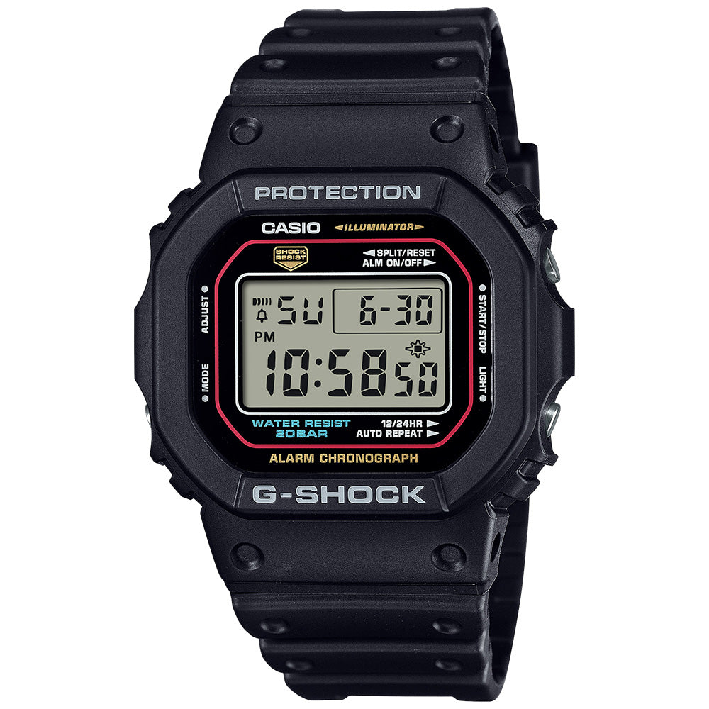 Casio G-Shock Men's 200m Digital Wrist Watch, DW-5600RL-1DR
