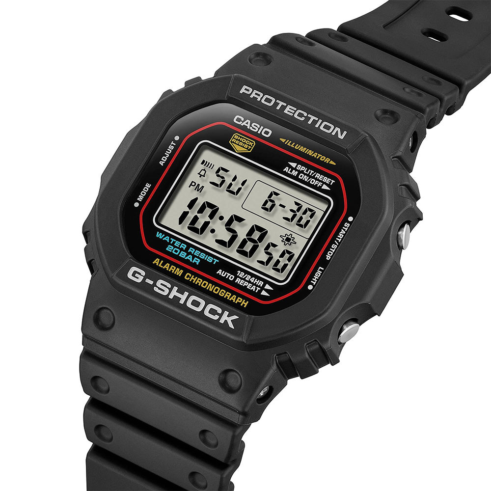 Casio G-Shock Men's 200m Digital Wrist Watch, DW-5600RL-1DR