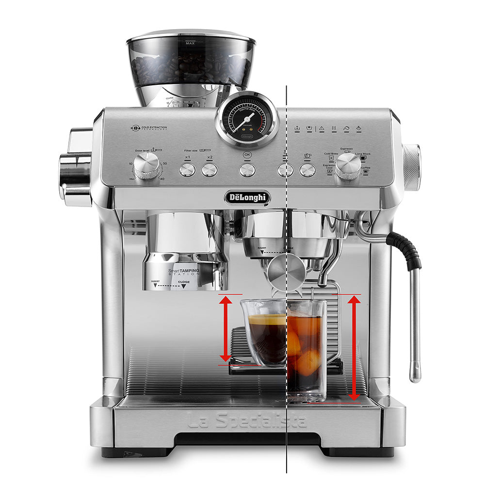 DeLonghi La Specialista Opera Manual Pump Espresso Coffee Machine, EC9555.M