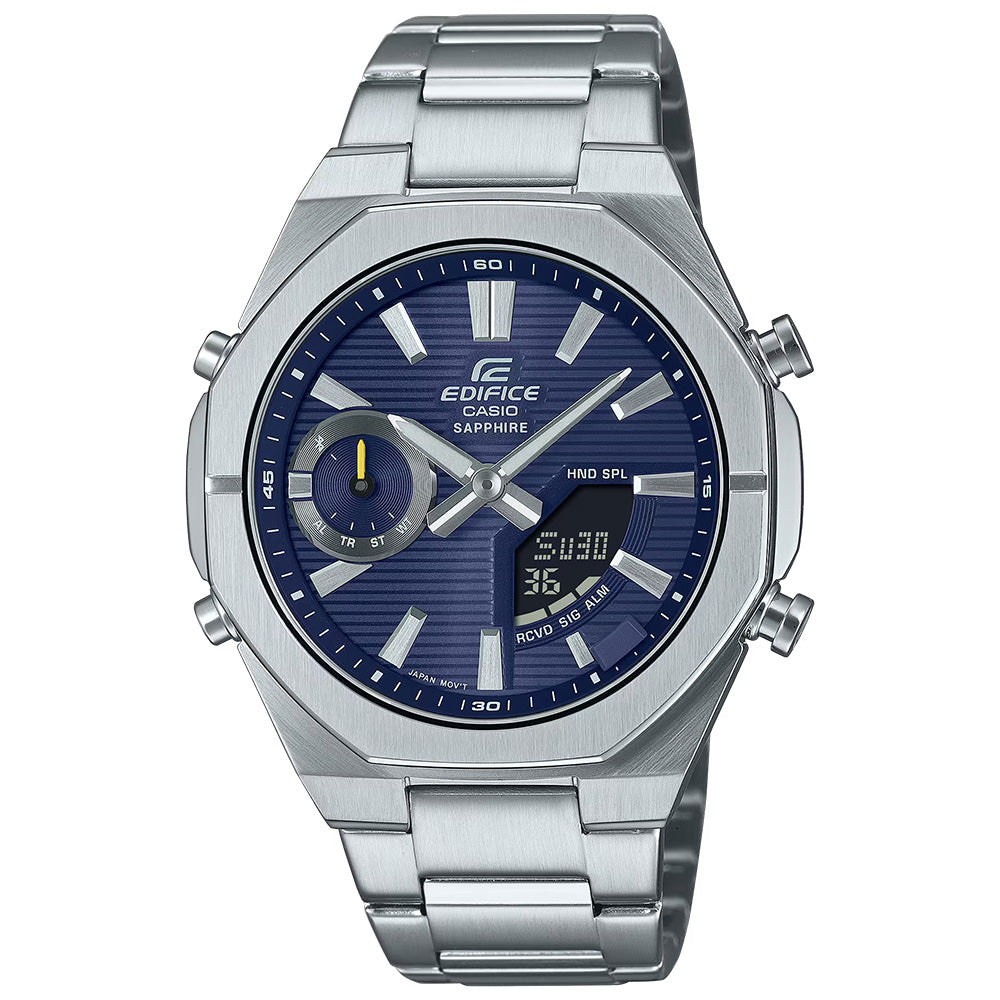 Casio Edifice Men's 100m BT Solar AnaDigi Wrist Watch, ECB-S10D-2ADF