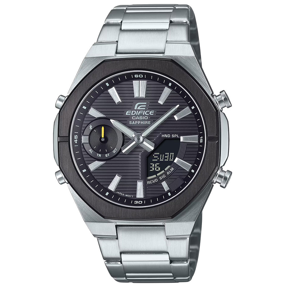 Casio Edifice Men's 100m BT Solar AnaDigi Wrist Watch, ECB-S10DB-1ADF