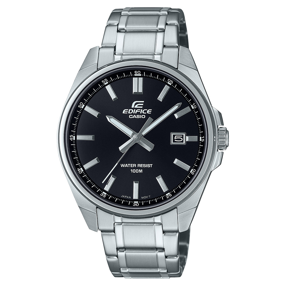 Casio Edifice Men's 100m Wrist Watch, EFV-150D - Black