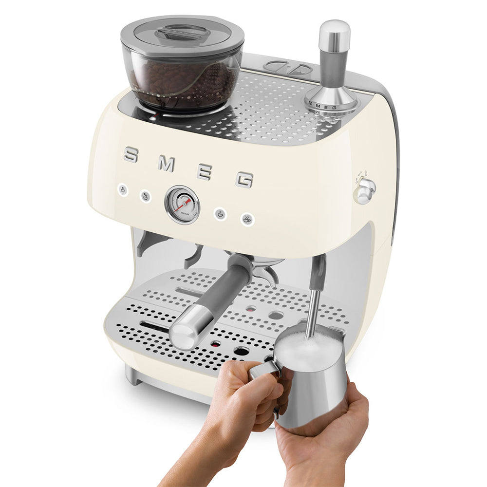 Smeg Retro Manual Espresso Coffee Machine with Grinder