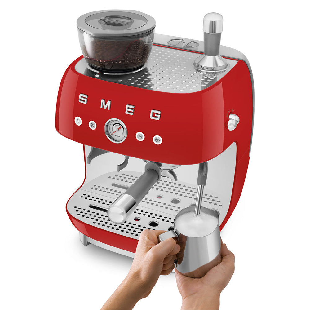 Smeg Retro Manual Espresso Coffee Machine with Grinder