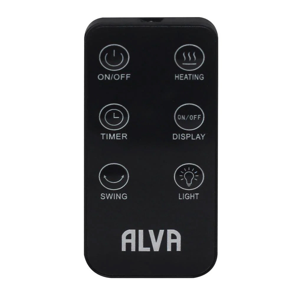 Alva Electric Tower Fan Heater with Remote Control