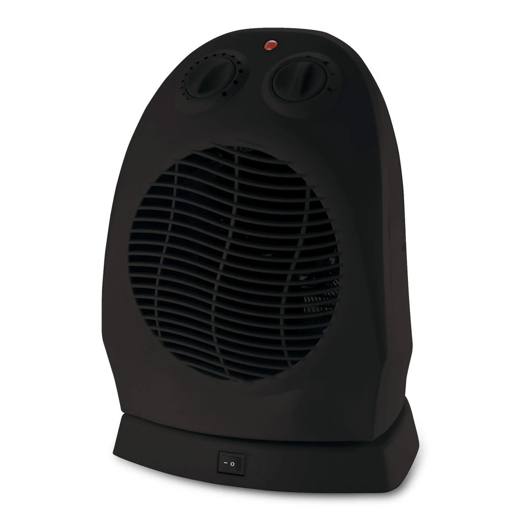Alva Black Electric Fan Heater
