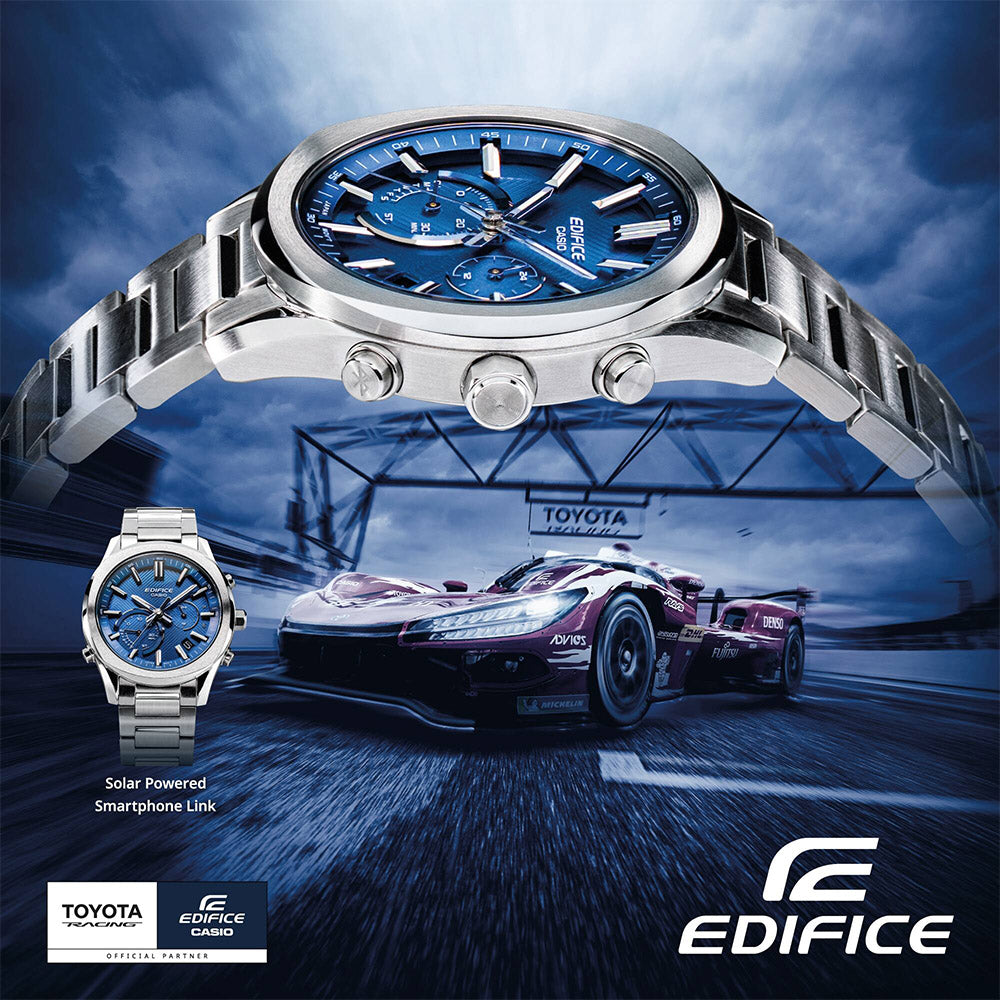 Casio Edifice Chronograph Solar BT Men's Smart Watch, EQB-1300D
