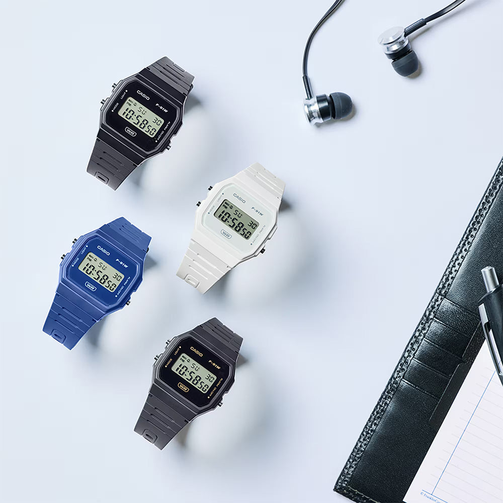 Casio Retro Digital Wrist Watch, F-91WB