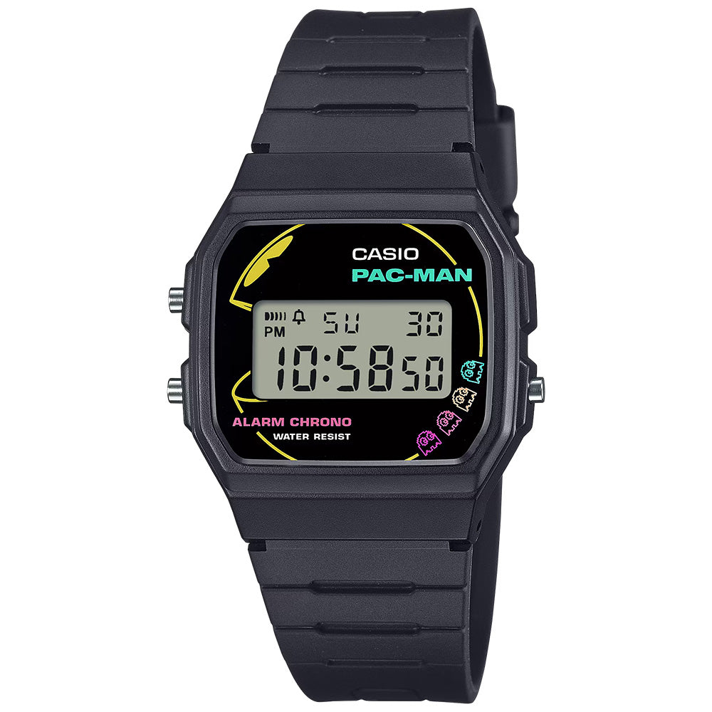 Casio Retro Men's Limited Edition Pac-Man Digital Wrist Watch, F-91WPC-1ADR