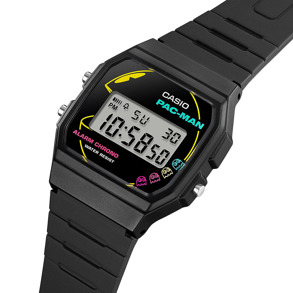 Casio Retro Men's Limited Edition Pac-Man Digital Wrist Watch, F-91WPC-1ADR
