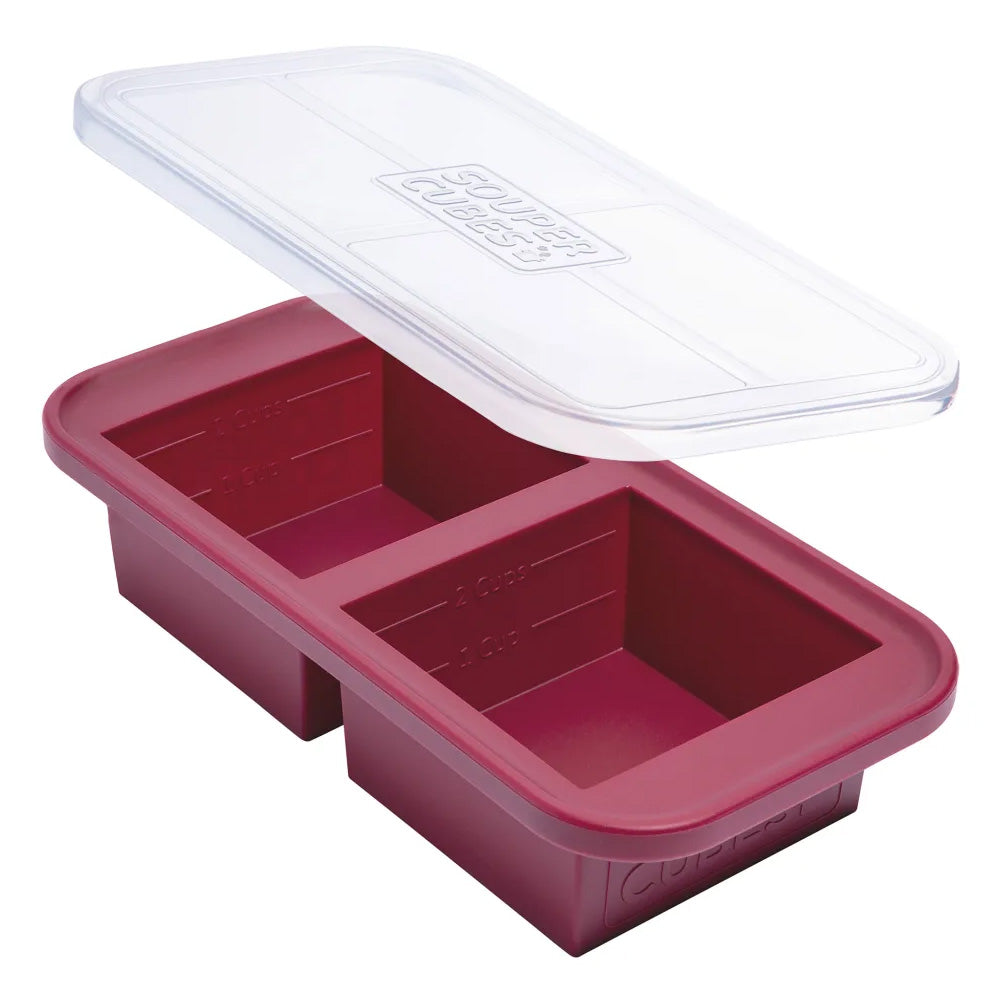 Souper Cubes 2 Cup Silicone Food Storage Tray With Lid
