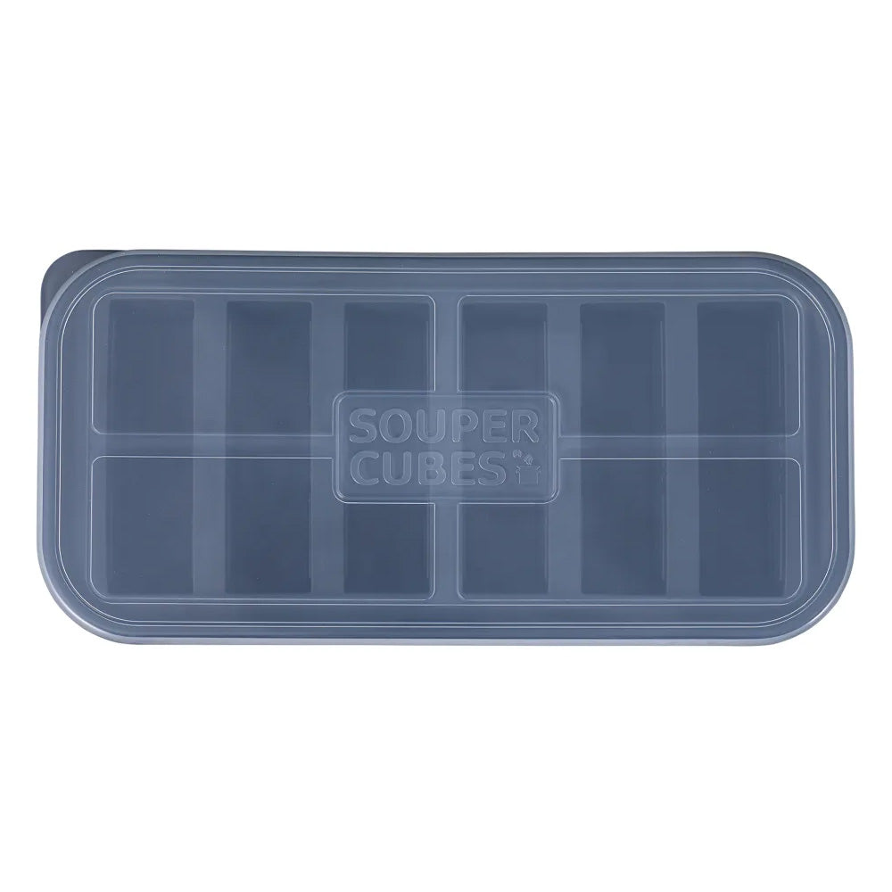 Souper Cubes Half Cup Silicone Food Storage Tray with Lid