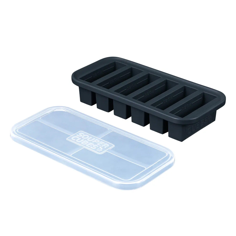 Souper Cubes Half Cup Silicone Food Storage Tray with Lid