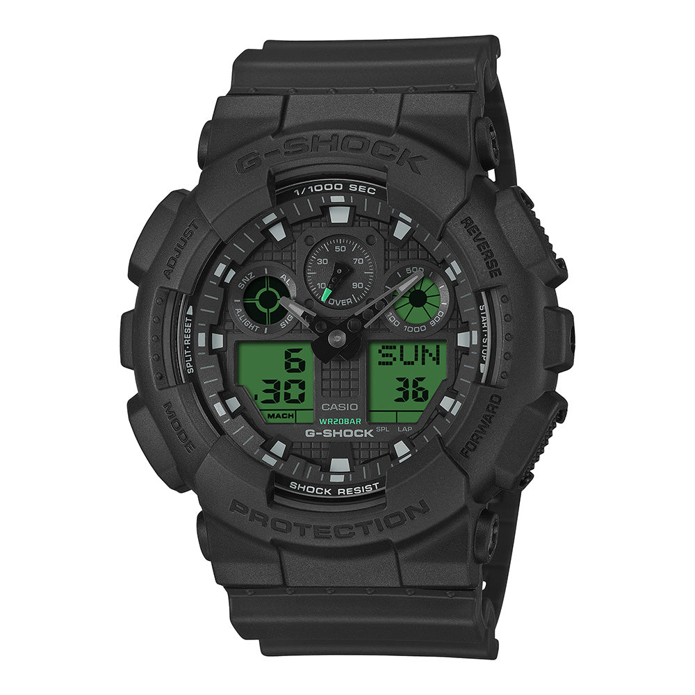 Casio G-Shock Men's 200m Digital Wrist Watch, GA-100BEG-1ADR