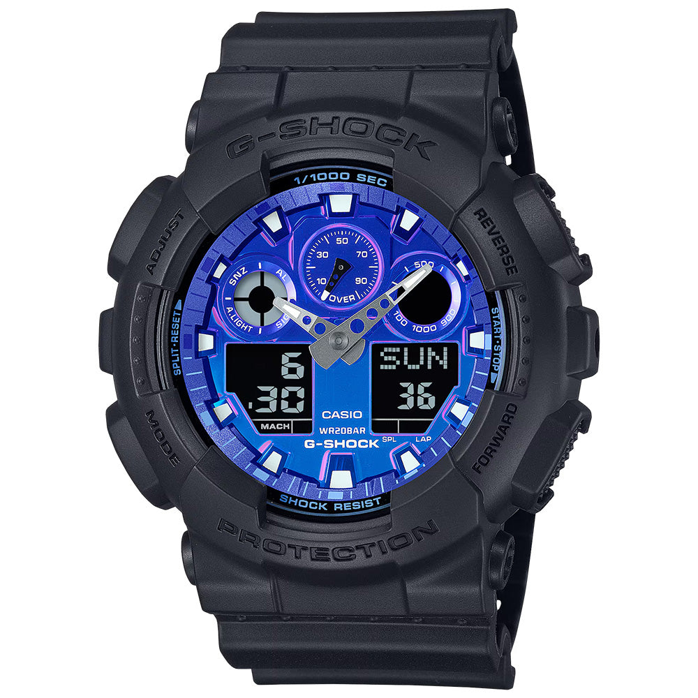 Casio G-Shock Men's 200m AnaDigital Wrist Watch, GA-100FL-1ADR