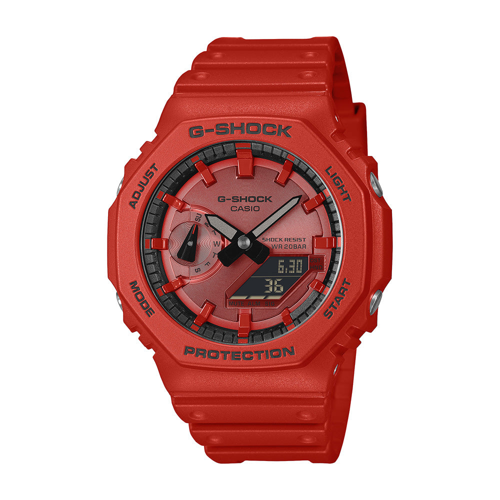 Casio G-Shock C-Core Men's 200m AnaDigi Wrist Watch, GA-2100RRB-4ADF
