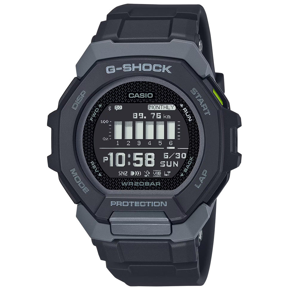 Casio G-Shock 200m Bluetooth Fitness Digital Wrist Watch, GBD-300-1DR