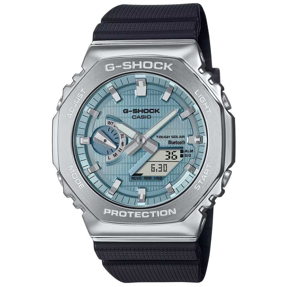 Casio G-Shock Metal Solar 200m BT AnaDigi Wrist Watch, GBM-2100A