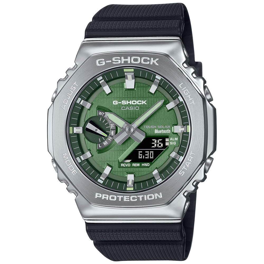 Casio G-Shock Metal Solar 200m BT AnaDigi Wrist Watch, GBM-2100A