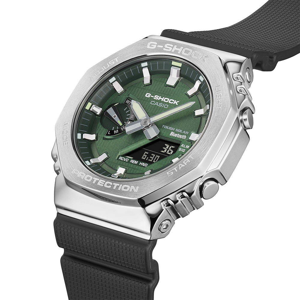 Casio G-Shock Metal Solar 200m BT AnaDigi Wrist Watch, GBM-2100A