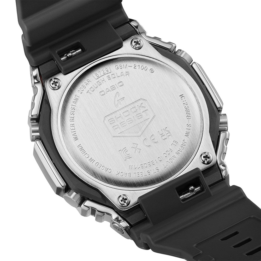 Casio G-Shock Metal Solar 200m BT AnaDigi Wrist Watch, GBM-2100A
